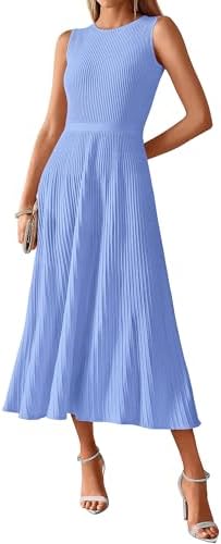 BTFBM Women Midi Bodycon Tank Dress