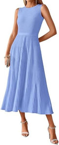 BTFBM Women Midi Bodycon Tank Dress