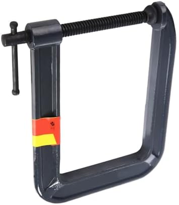 Heavy Duty G Type C Clamp for Woodworking, Carpentry Clamping Device with Forged Steel Construction, Spiral Threaded Rod for High Torque, Clamping Depth up to 7.3 in (Clamping thickness 100 * depth
