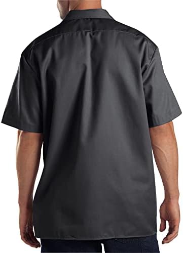 Dickies Men’s Short Sleeve Work Shirt – Durable Twill Button Down Shirts for Men, Lightweight Uniform for Daily Wear