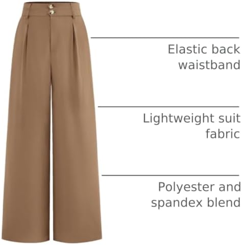 BTFBM Wide Leg Dress Pants Women Business Casual Outfits