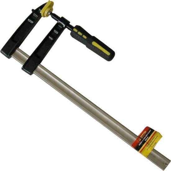 FORGE 10" F Clamp Soft Grip Bar Clamp for Woodworking, Heavy Duty F Clamp Tool for Carpentry, Adjustable Wood Clamp with Protective Pads