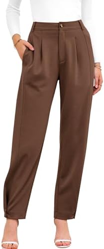 BTFBM Business Casual Outfits for Women Tapered Work Pants