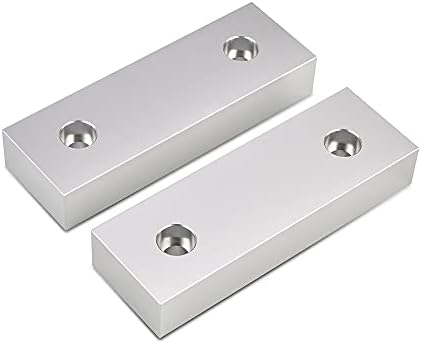 10 Set 20pcs 6 x 2 x 1 Soft Jaws Set Standard Machinable Aluminum Compatible with Kurt 6" Vise Jaws