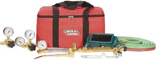 Lincoln Electric Cut Welder Kit KH995, Complete Set of Tools and Equipment for Cutting, Welding, Brazing, 1” Cuts and 1/16” Weld, Works w/CGA 510 + 540 Cylinders, Storage Bag Included