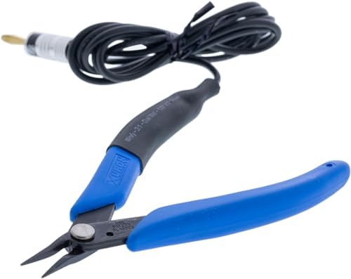 Grounded Pliers - Xuron® Small Tweezer Nose® - Blue Handles (452)
