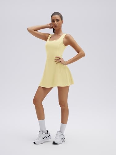 SUUKSESS Tennis Dress with Shorts Underneath Easy Peasy Athletic Dresses