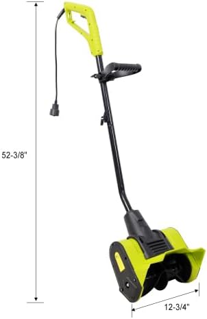 12-Inch Corded Snow Blower,120V-60Hz,Black+Green