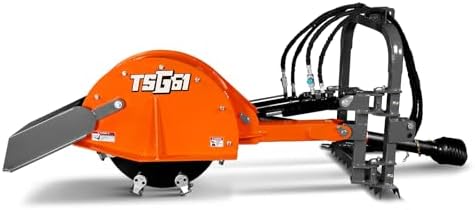 MechMaxx PTO Power 3-Point Hydraulic Cylinders Stump Grinder For 35-60hp Tractor, 24'' Cutting Wheel, 16 Carbide Teeth,Model TSG61