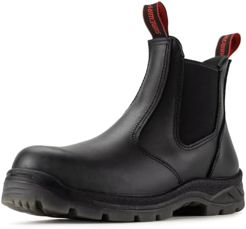 SUREWAY Men's Slip On Fire & Safety Work Boots Composite/Soft Toe