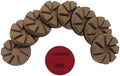 Hybrid Diamond Ceramic Polishing Pucks, Aggressive Concrete Terrazzo Floor Hook n Loop Grinding Pads, 3 Inch Long Using Life Transitional Discs,400# 9PCS