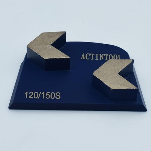 Diamond Two Arrow Segments Metal Bond Tooling for Lavina Floor Grinder (Pack of 3)