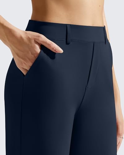 G4Free EverGoing Women's Wide Leg Dress Pants with Pockets Belt Loops