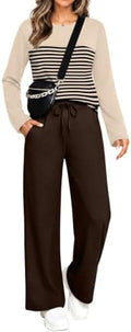 WIHOLL Two Piece Sets for Women Fall Outfits Casual Matching Lounge Sets