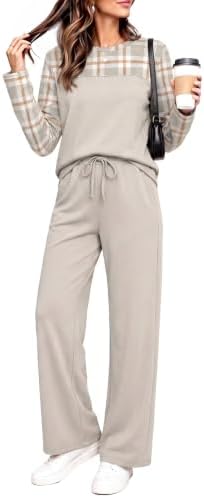 WIHOLL Two Piece Sets for Women Fall Outfits Casual Matching Lounge Sets