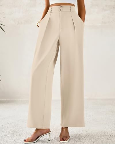 BTFBM Wide Leg Dress Pants Women Business Casual Outfits