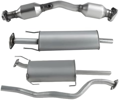 Catalytic with Resonator and Muffler Kit Compatible with Nissan Sentra 1.8L 2013 2014 2015 2016 2017 2018, Includes Gasket, Clamp, and Spring Bolt Kit