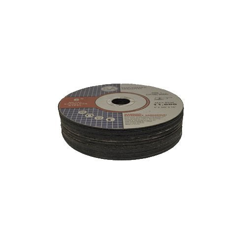 Benchmark Abrasives 6 Inch Cut Off Wheels Aluminum Oxide Self Sharpening for Metal and Steel, .045" Thick 7/8" Arbor, Angle Grinder Cutting Disc, Type 1 Thin Grinding Cutting Wheel - 50 Pack
