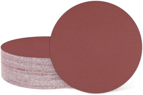 HARFINGTON 10 Pcs 6 Inch Sanding Discs 400 Grit Red Aluminum Oxide