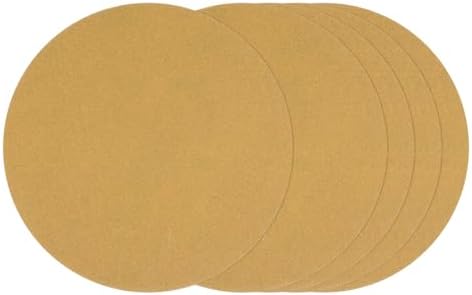 10Pcs Sanding Discs 8-7/8In 120Grit Hook and Loop Sandpapers Yellow
