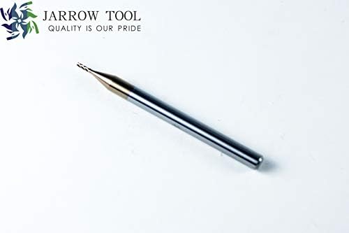 Square End Carbide Mill Set (Pack of 5) - 1/32 End Mill for Alloy Steels/Hardened Metals – 4 Flute TiAlN Coated Square Nose Milling Set for CNC Machine Milling Tools