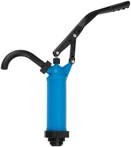 Performance Tool W54268 Blue General Purpose Lever Action Barrel Drum Pump - Fits 5 to 55 Gallon Drums