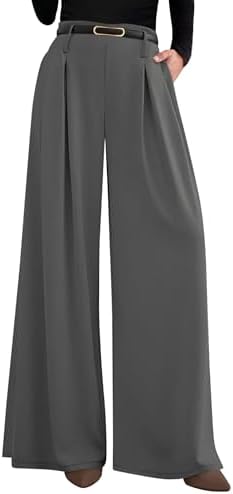 PRETTYGARDEN Womens Wide Leg Dress Pants Flowy Trousers