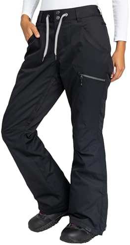 Roxy Women's Nadia Ski Pant – 10K Waterproof, Insulated, PFAS-Free, Adjustable Waist & Snow Gaiters