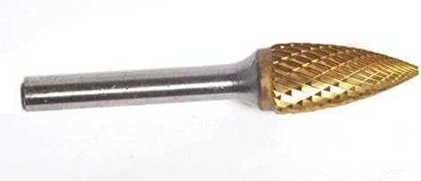 Champion SG41 Titanium Nitrite Coated Burs Solid Carbide Miniature 1/8-Inch Cutter Diameter 1/4-Inch Length of Cut