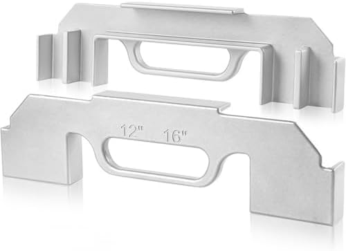 Framing tool 3-in-1,YUEWO framing jig 12/14/16'' On-Center Stud Layout Tool,100% Cast Aluminum Wall Stud Framing Spacing Tool,Construction framing tools for Walls, Roofs, Floors or Ladders