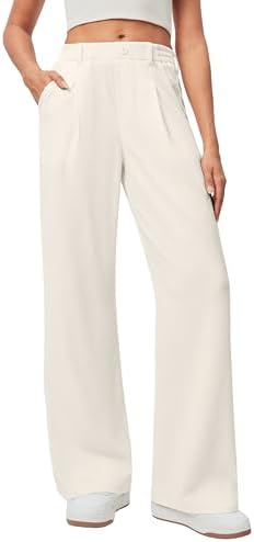 Ewedoos Wide Leg Dress Work Pants for Women Business Casual Office Outfits