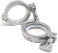 QiiMii 13MHHM Stainless Steel 304 Single Pin Heavy Duty Tri Clamp with Wing Nut for Ferrule TC 2"(2 Pack) (2 Inch)