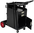 Welder Cart with Drawers and Cabinet, Heavy Duty Welding Cart with Safety Chains and Cylinder Slots for Mig/Tig Welder and Plasma Cutter,220 LB Weight Capacity