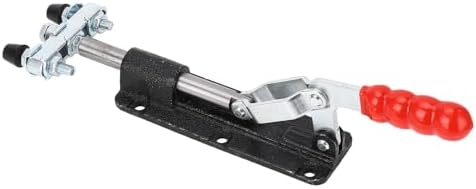 Double Head Toggle Clamp, Dual Head Quick Release Push Pull Clamp with 350kg Clamping Force, 80mm Stroke and 185 Degree Handle Opening for Welding Moulding Fixing Devices