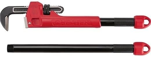 New 48-22-7314 Pipe Wrench for Milwaukee 21.80-Inch Steel Ergonomic Overbite Cheater Pipe Wrench