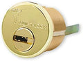 Mul-T-Lock Junior Rim & Mortise Cylinder - 2 Keys, High Security, Brass