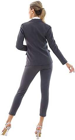 Marycrafts Women’s Two Piece Suits – Business Blazer Pant Suit Set, Professional Work Outfit for Office