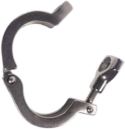 1pcs Heavy Duty Sanitary Stainless Steel Tri Clamp with Silicone Gasket- 304 Stainless Steel Quick Connection Device(233mm)