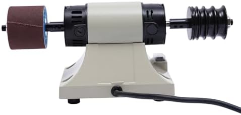 Leather Polishing Burnishing Machine, 8000RPM Leather Edge Grinding Machine, Adjustable Rosewood Grinding Head Sander Buffing Motor (US Stock)