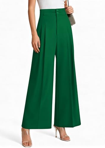 PRETTYGARDEN Women's High Waisted Wide Leg Dress Pants