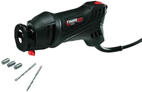 Rotozip SS355-10 5.5 Amp High Performance Spiral Saw Tool Kit with (3) Collects and (2) Bits, Compact & Lightweight - Ideal for Plunge Cuts, Freehand Cuts, and Cut-Outs