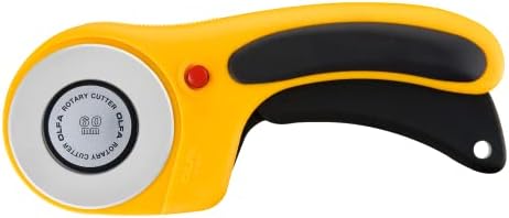 OLFA 60mm Ergonomic Squeeze-Handle Rotary Cutter (RTY-3/DX) - 12-Layer