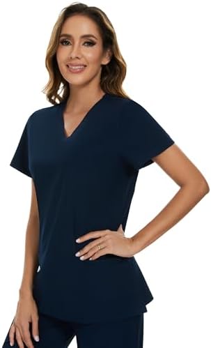 COZYFIT Scrubs for Women Set - Stretch V-Neck & Jogger Pant with 9 Pockets