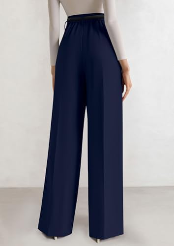 PRETTYGARDEN Women's Tailored Wide Leg Work Dress Pants