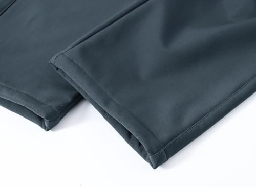 BASUDAM Men's Work Pants Softshell Winter Fleece Lined Insulated Outdoor