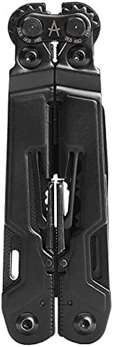 SOG PowerPint Mini Compact Stainless Steel Multi-Tool, 18 Lightweight Specialty Tools & SOG Multitool Pliers Pocket Knife, Black