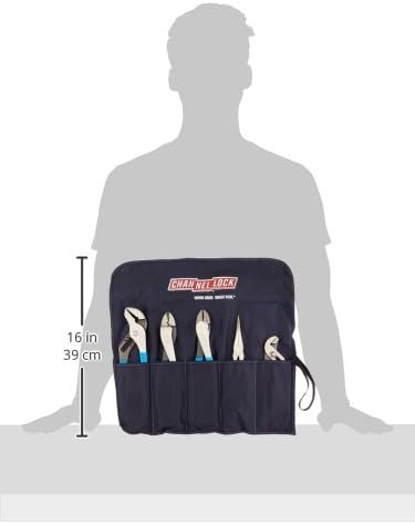 Channellock TOOL ROLL-52 Plier Set with Tool Roll, 5-Piece
