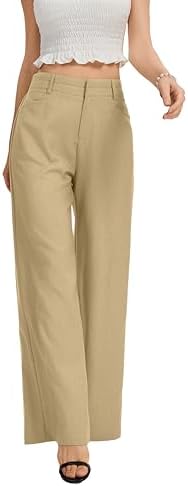 FUNYYZO Wide Leg Dress Pants for Women Work Slacks Business Casual Outfits