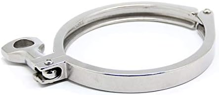 QiiMii 13MHHM Stainless Steel 304 Single Pin Heavy Duty Tri Clamp with Wing Nut for Ferrule TC 4"(4 Inch)