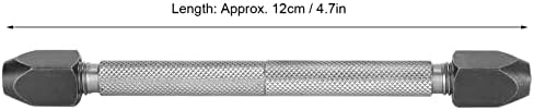 Steel Pin Vise Hand Drill with Twisted Drill Bit, Ergonomic Slip-Resistant Handle, Watch Repair Tool for Watchmakers